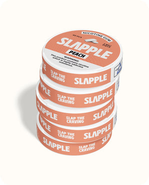 Peach | Nicotine Gum | 5 Pack - 40 PCS/Pack