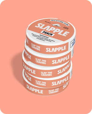 Peach | Nicotine Gum | 5 Pack - 40 PCS/Pack